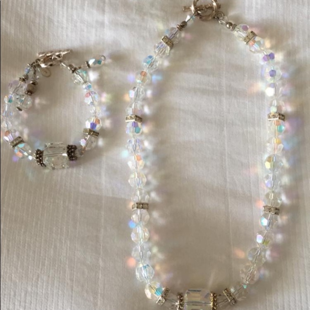 Swarovski Necklace and Bracelet